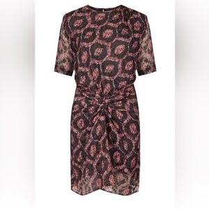 SABEL MARANT Talia Twist Front Silk Draped Dress